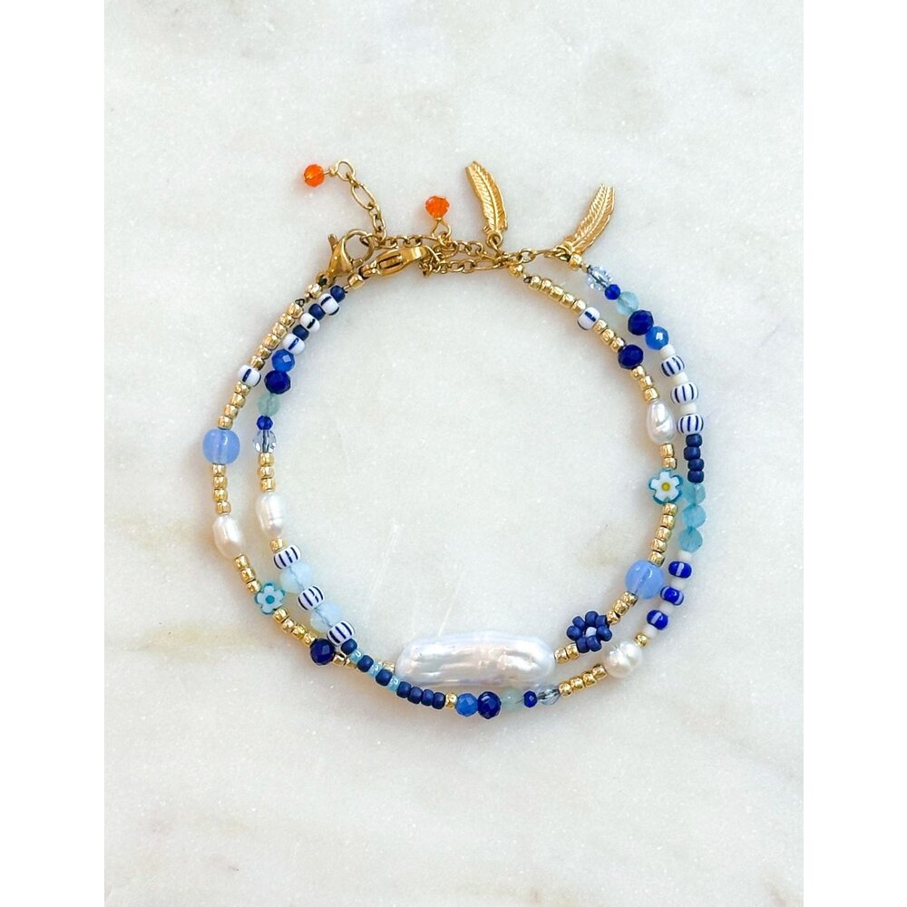 Le Veer OCEAN BLOOM BRACELET - BLUE