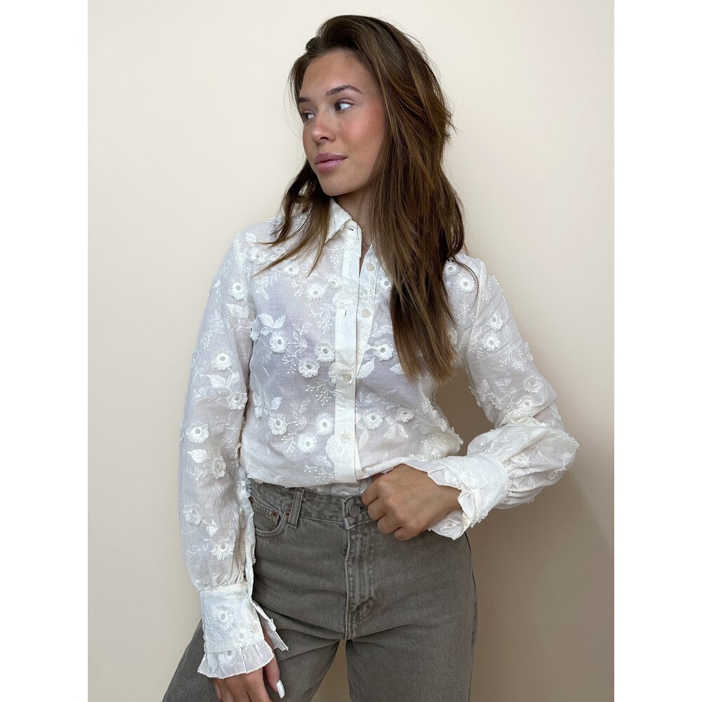 Blush FLOWER BLOUSE 3 - BEIGE