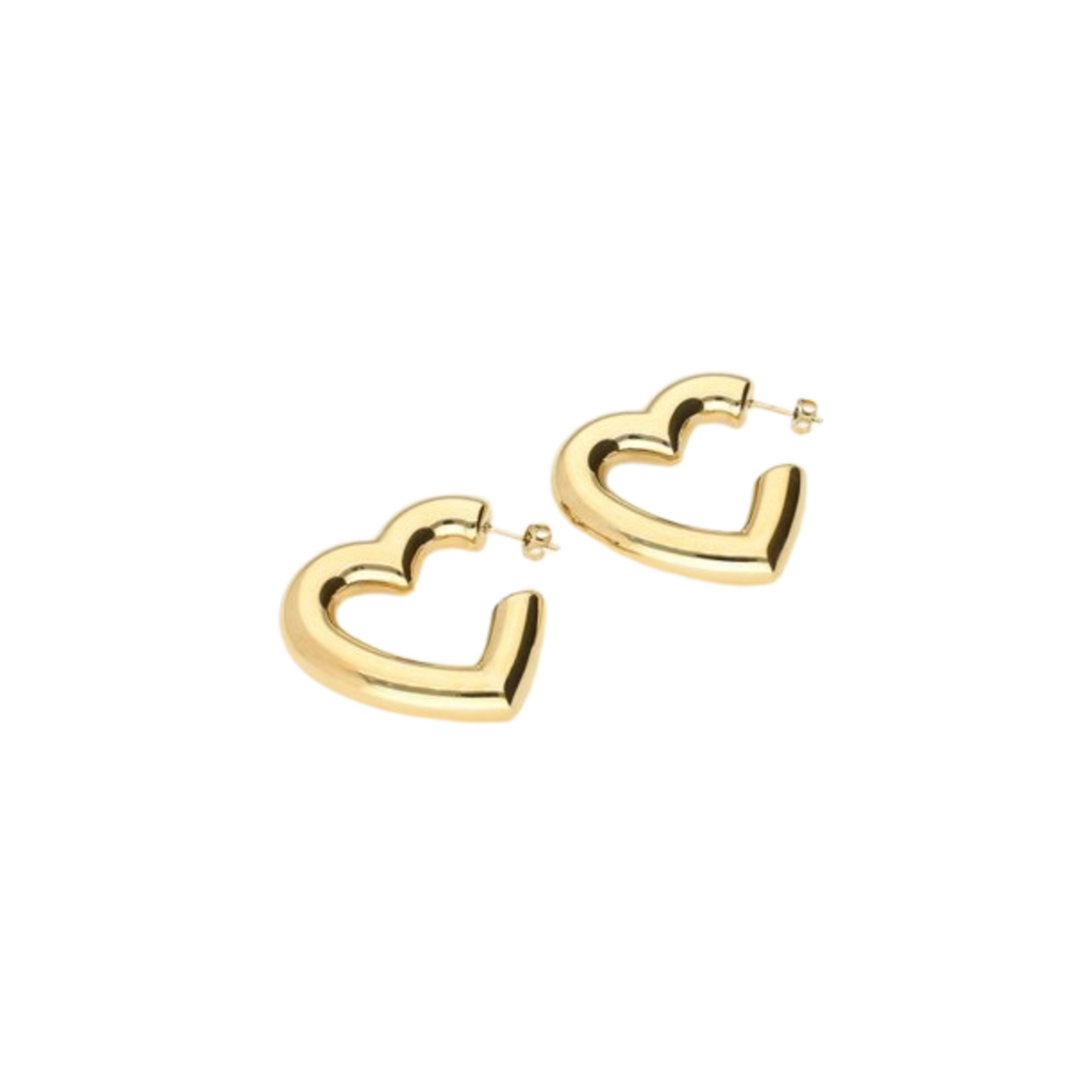 My Jewellery STATEMENT HEART EARRING - GOLD