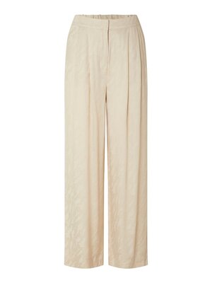 Selected Femme CONSTANZA STRAIGHT PANTS - SANDSHELL