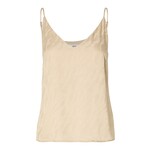 Selected Femme CONSTANZA CUPRO STRAP TOP - BEIGE