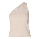 Selected Femme ANNA ONE SHOULDER TOP - OATMEAL