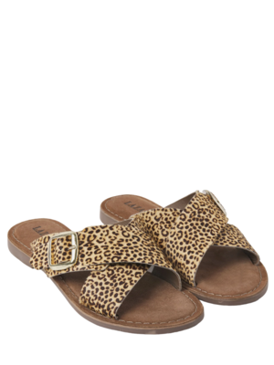 Lazamani LEOPARD FLIPFLOP - BROWN