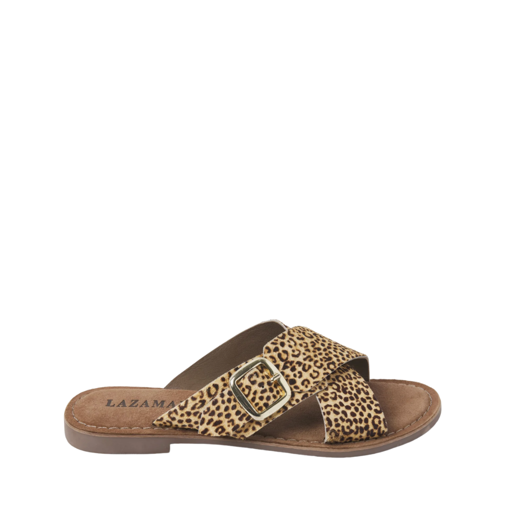 Lazamani LEOPARD FLIPFLOP - BROWN