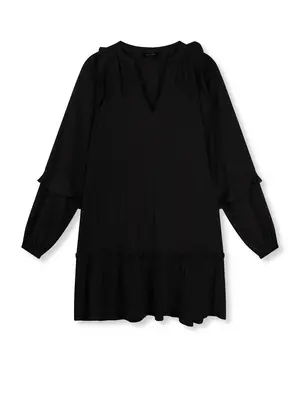 Refined Department JORDAN RUFFEL DRESS - BLACK