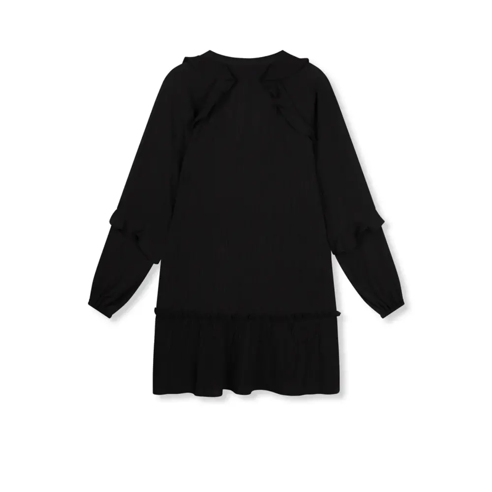 Refined Department JORDAN RUFFEL DRESS - BLACK