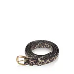 DWRS label LEOPARD BELT - BROWN