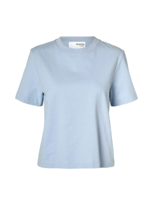 Selected Femme ESSENTIAL BOXY TEE - BLUE