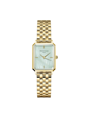 Rosefield OCTAGAN XS WATCH - GOLD/MINT GREEN