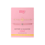 My Jewellery MOTHER AND MINI BRACELET - GOLD/PINK