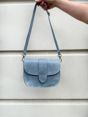 LOTZ & LOT MAAN LEATHER BAG - JEANS BLUE