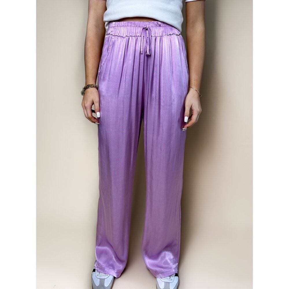 LOTZ & LOT SATIN PANTS - PINK