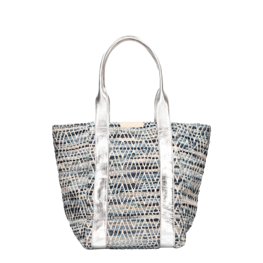 DWRS label MONICA BAG - SILVER/BLUE