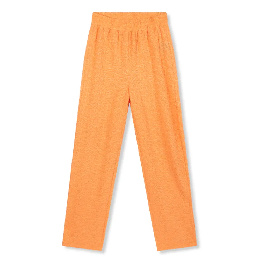 Refined Department NOVA KNITTED FLOWY PANTS - PEACH