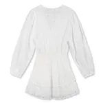 Refined Department ELOISE WOVEN RUFFLE DRESS - OFF-WHITE