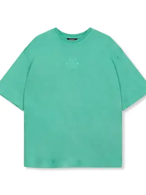 Refined Department BRUNA KNITTED SMILEY T-SHIRT - MINT