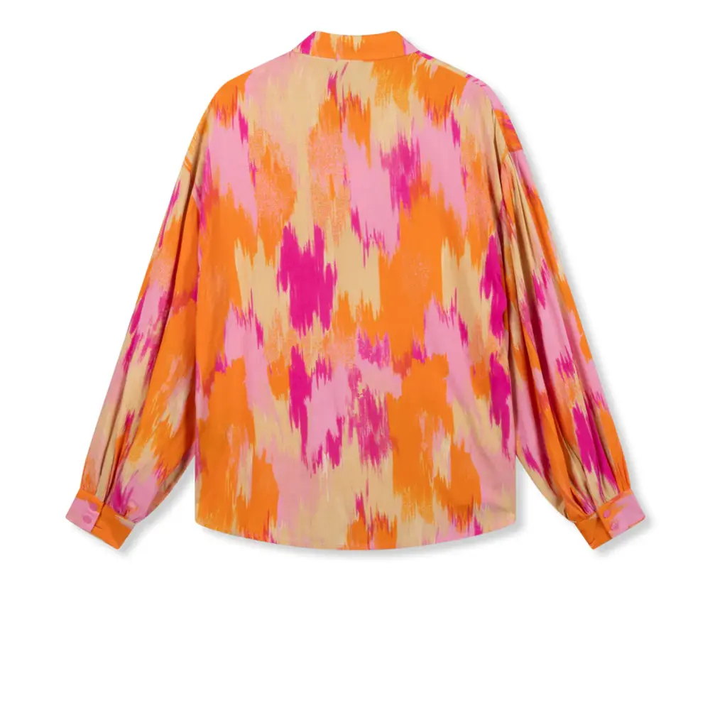 Refined Department FAYA WOVEN OVERSIZED BLOUSE - PINK