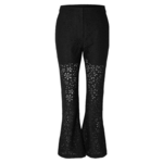 Selected Femme KAROLA LACE PANTS - BLACK