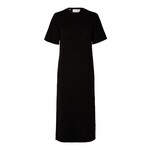 Selected Femme HELENA 2/4 KNIT DRESS - BLACK