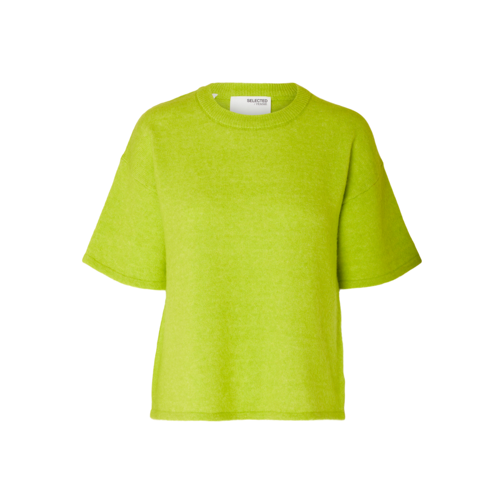 Selected Femme MALINE KNIT - LIME GREEN