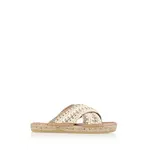 DWRS label CASABLANCA KNITTED FLIPFLOP- WHITE/TAUPE