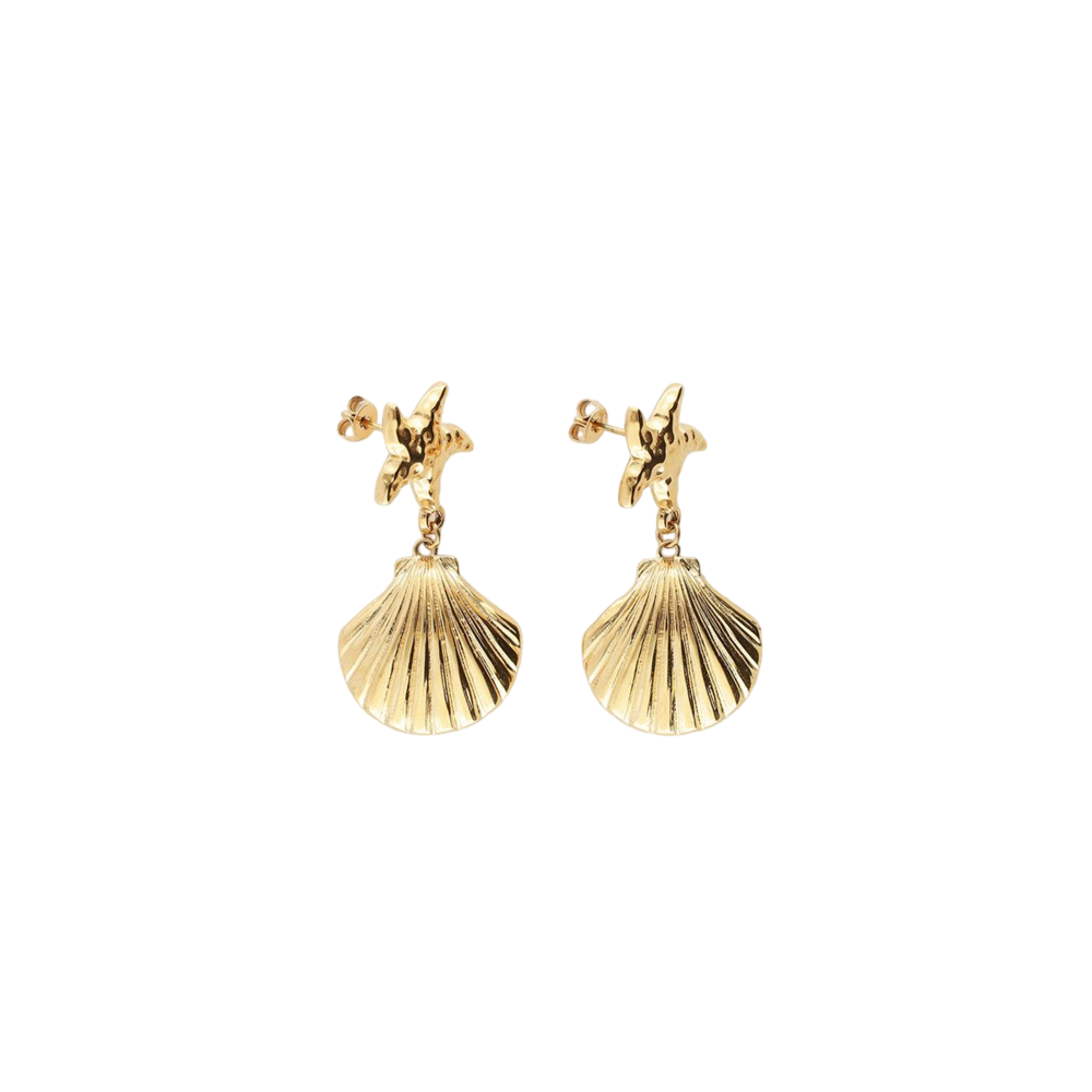 My Jewellery OCEAN SHELL EARRINGS - GOLD