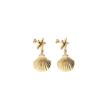 My Jewellery OCEAN SHELL EARRINGS - GOLD