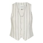 Y.A.S ALIVA WAISTCOAT - WHITE/BLACK