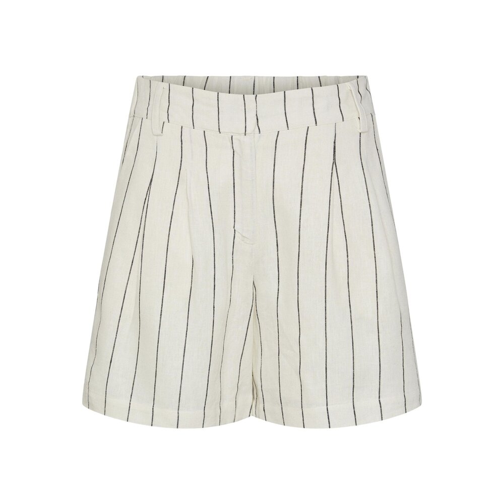 Y.A.S ALIVA HW SHORTS - WHITE/BLACK