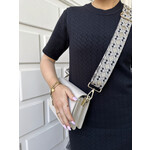 LOTZ & LOT ZARRA BAG STRAP - GOLD/BEIGE/BLACK