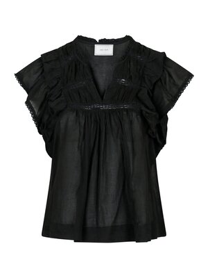 Neo Noir JAYLA S VOILE TOP - BLACK