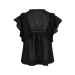 Neo Noir JAYLA S VOILE TOP - BLACK