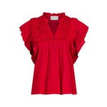 Neo Noir JAYLA S VOILE TOP - RED