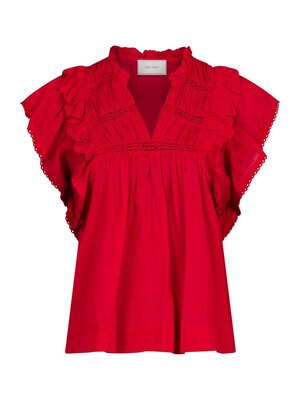 Neo Noir JAYLA S VOILE TOP - RED