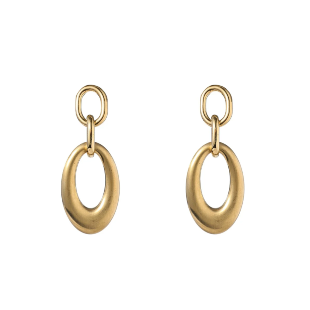 Day & Eve HOLLOW DANGLE EARRINGS - GOLD