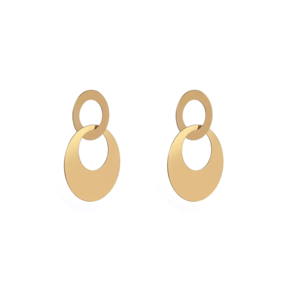 Day & Eve ELEGANT OVALS EARRINGS - GOLD