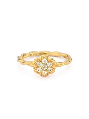 24Kae FLOWER TWISTED RING - GOLD