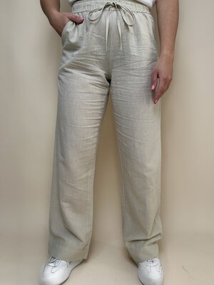 Neo Noir SONAR LINEN PANTS - SAND