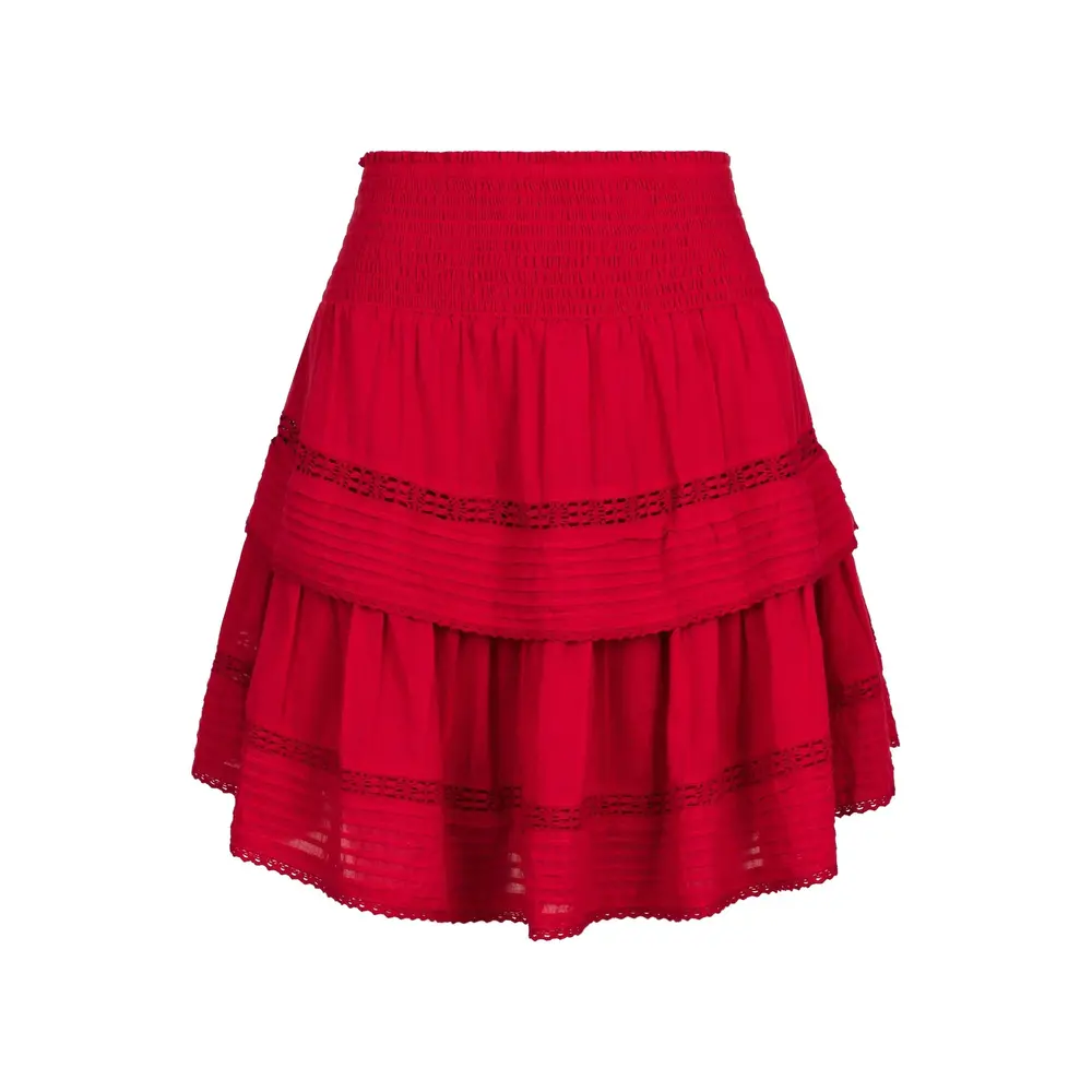 Neo Noir KENIA VOILE SKIRT - RED