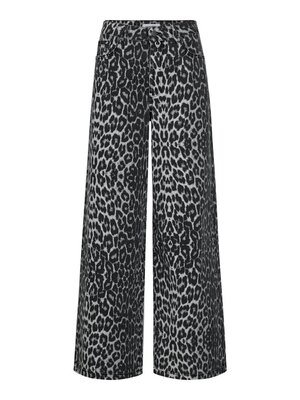 co'couture LEO WIDE PANTS - DARK GREY