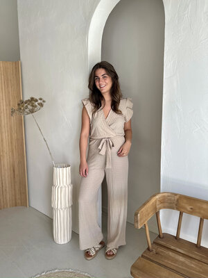 LOTZ & LOT LORA JUMPSUIT - BEIGE