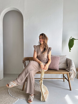 LOTZ & LOT LORA JUMPSUIT - TAUPE