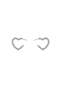 HEART EARRINGS - SILVER