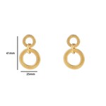 Day & Eve DANGLING CIRCLES EARRINGS - GOLD