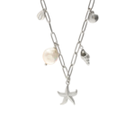 My Jewellery LINK NECKLACE WITH SHELLS - SILVER