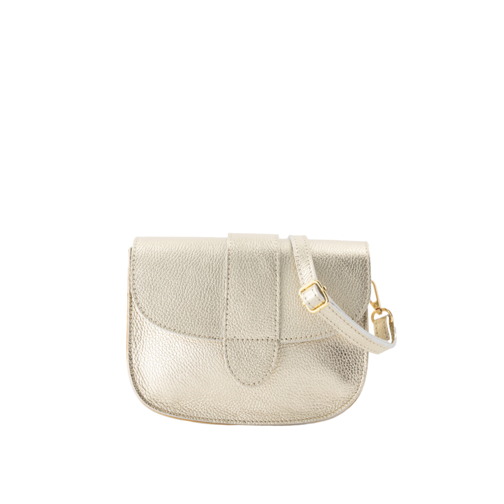 LOTZ & LOT MAAN LEATHER BAG - GOLD