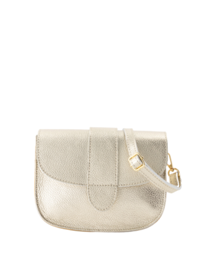LOTZ & LOT MAAN LEATHER BAG - GOLD