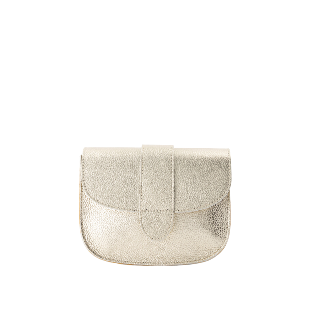 LOTZ & LOT MAAN LEATHER BAG - GOLD