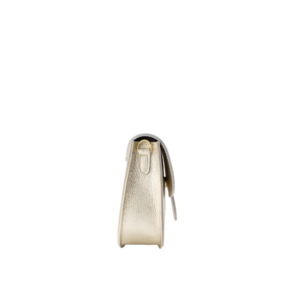 LOTZ & LOT MAAN LEATHER BAG - GOLD