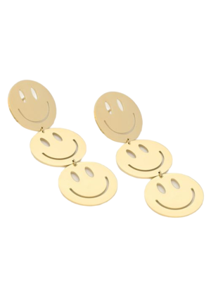 My Jewellery SMILEY STATEMENT EARRINGS - GOLD